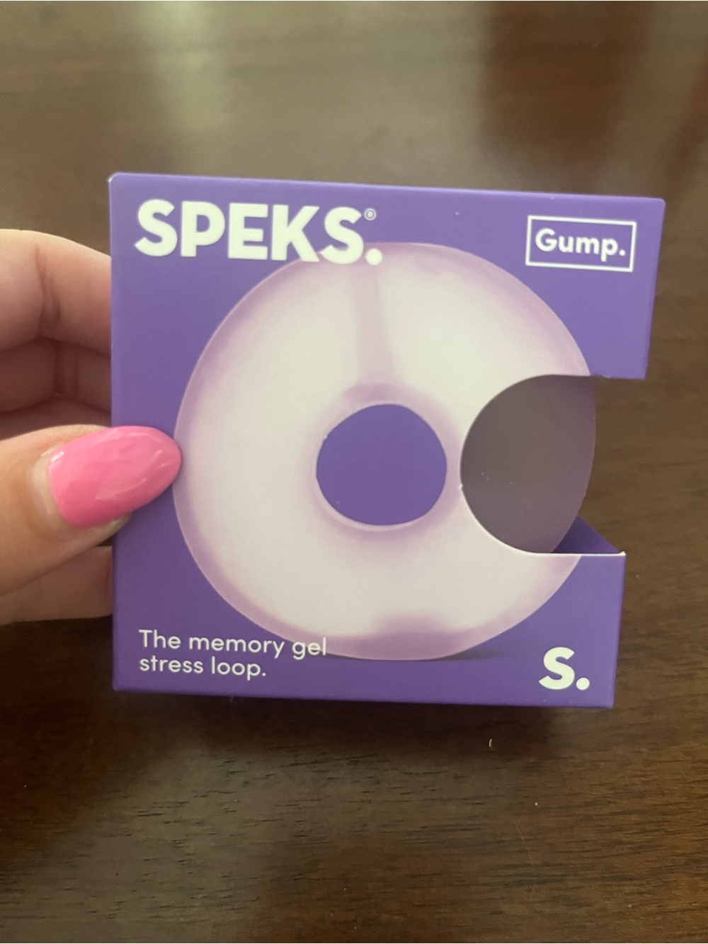 Gump Memory Gel Stress Loop - Purple speks